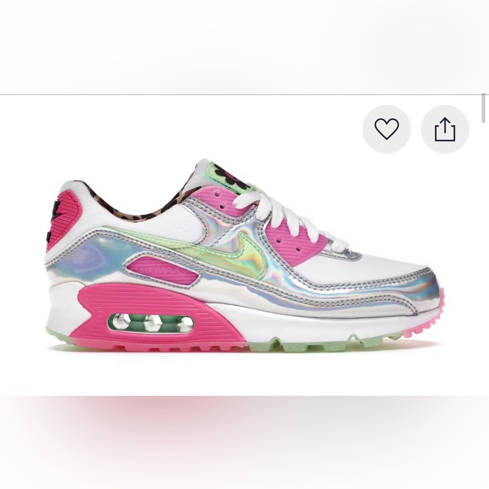 Nike Air Max 90 LX Daisy Leopard Iridescent woman’s size 8